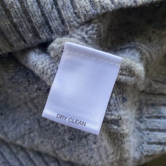 DANIEL CREMIEUX Gray Heather SPECKLED Merino Wool Crew Neck Sweater - Picture 4 of 7